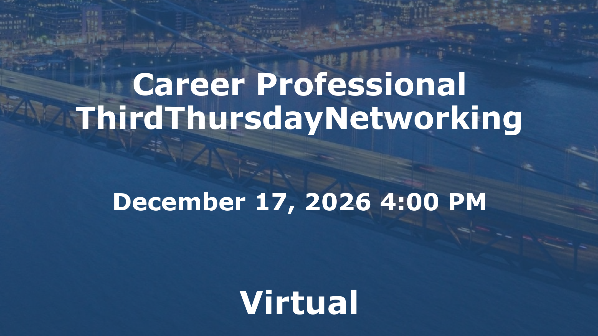 Career Professional ThirdThursdayNetworking event image